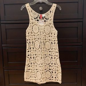 Knitted swim suit cover up // dress